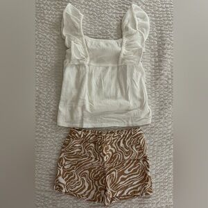 Toddler 2-Piece Crinkle Jersey Top & Pull-On Shorts